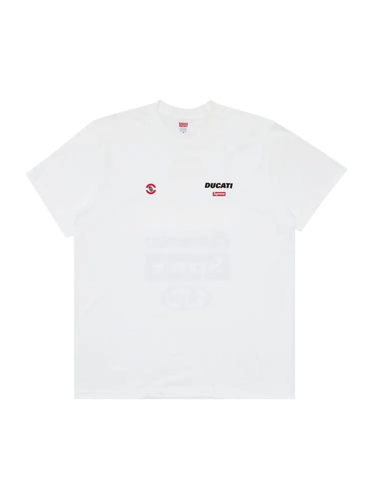 Футболка Supreme x Ducati Logos Tee — изображение 1 из 3, белый