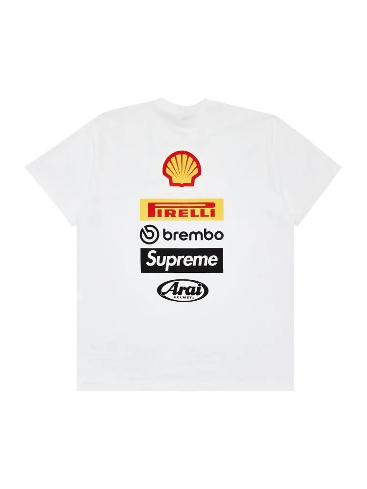 Футболка Supreme x Ducati Logos Tee — изображение 2 из 3, белый