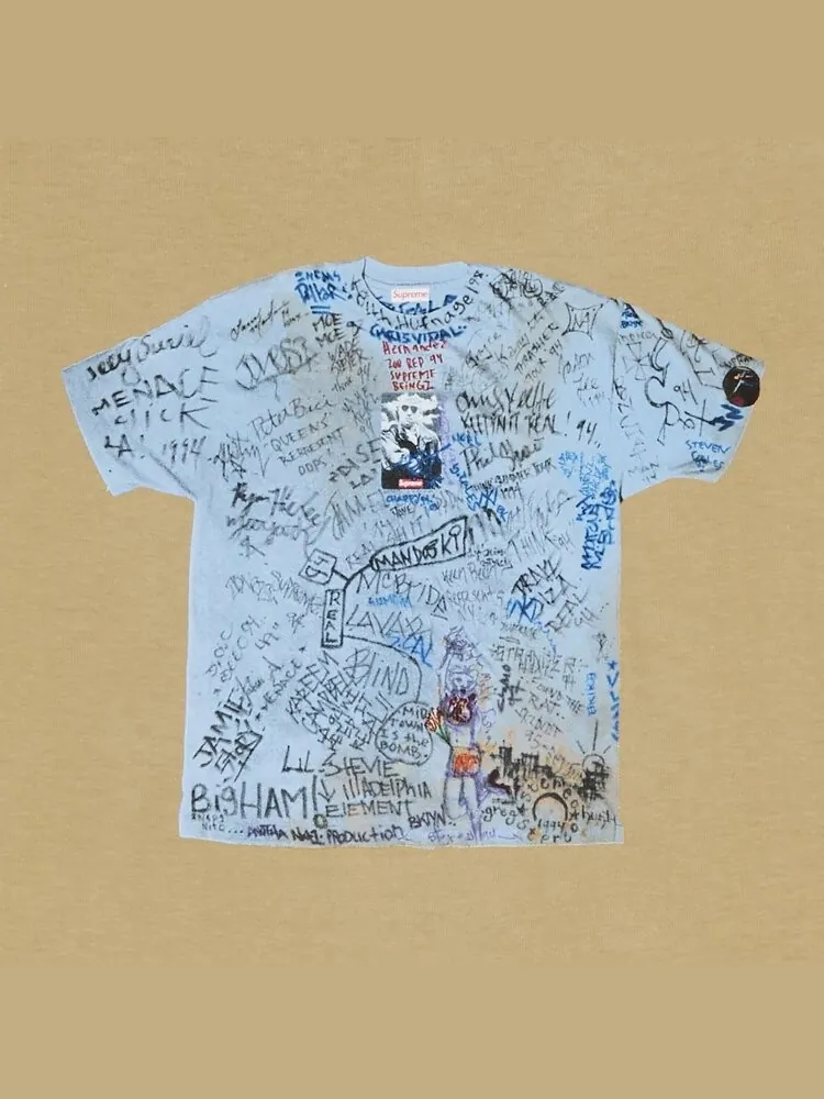 Футболка Supreme First Tee — изображение 3 из 3, бежевый