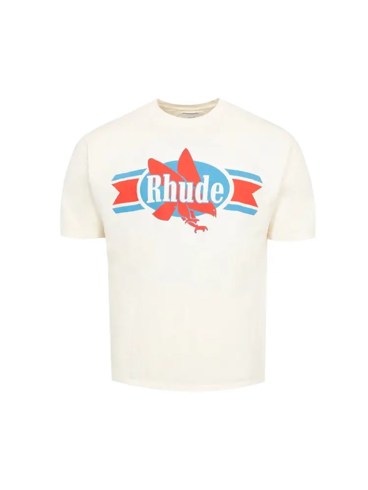 Футболка Rhude Chevron Eagle 'Vintage White' — изображение 1 из 2, белый