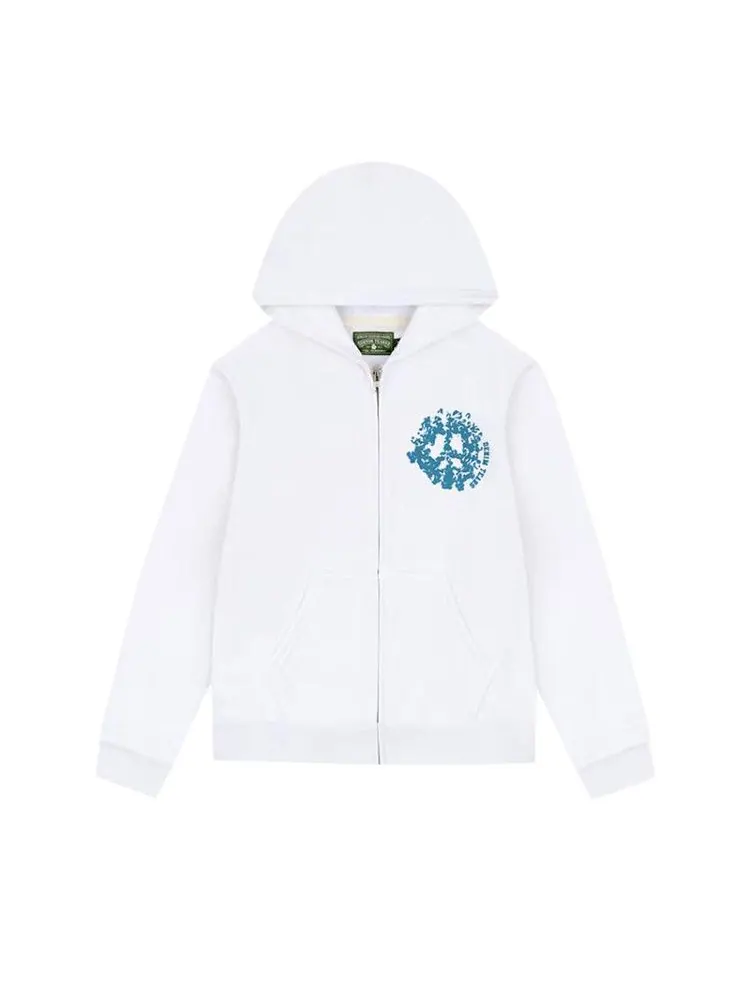Худи Denim Tears Denim University Zip Hoodie — изображение 1 из 2, белый