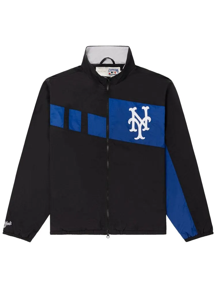 Ветровка Aimé Leon Dore x New York Mets Colorblock Windbreaker 'Jet Black' — изображение 1 из 2, черный