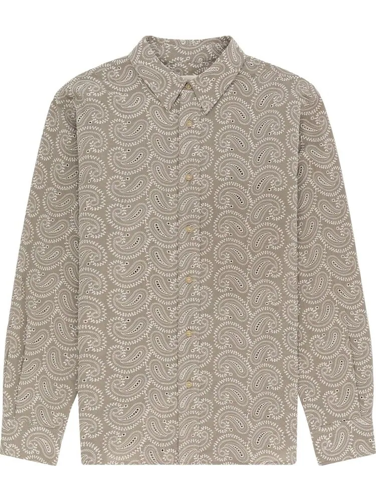 Рубашка Aimé Leon Dore Paisley Embroidered 'Laurel Oak' — изображение 1 из 1, коричневый