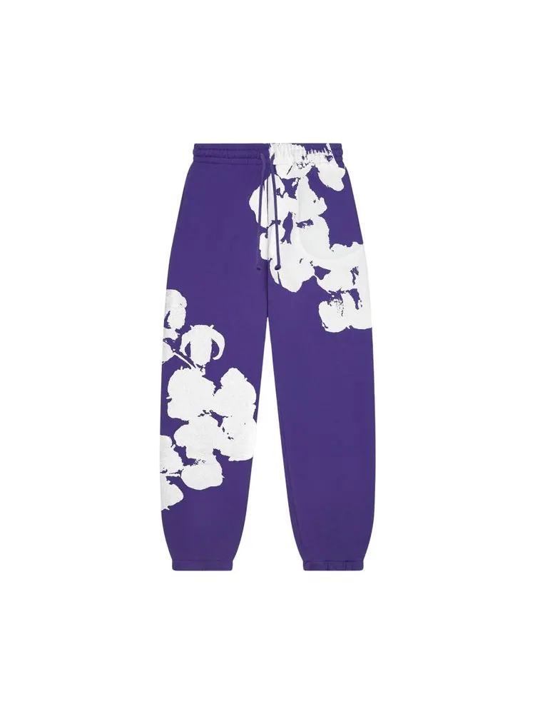 Спортивные брюки Denim Tears Big Cotton Wreath Sweatpants 'Purple' — изображение 1 из 2, фиолетовый