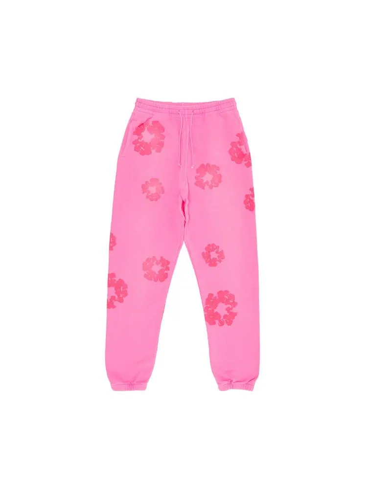 Спортивные брюки Denim Tears Mono Cotton Wreath Sweatpants — изображение 1 из 3, розовый
