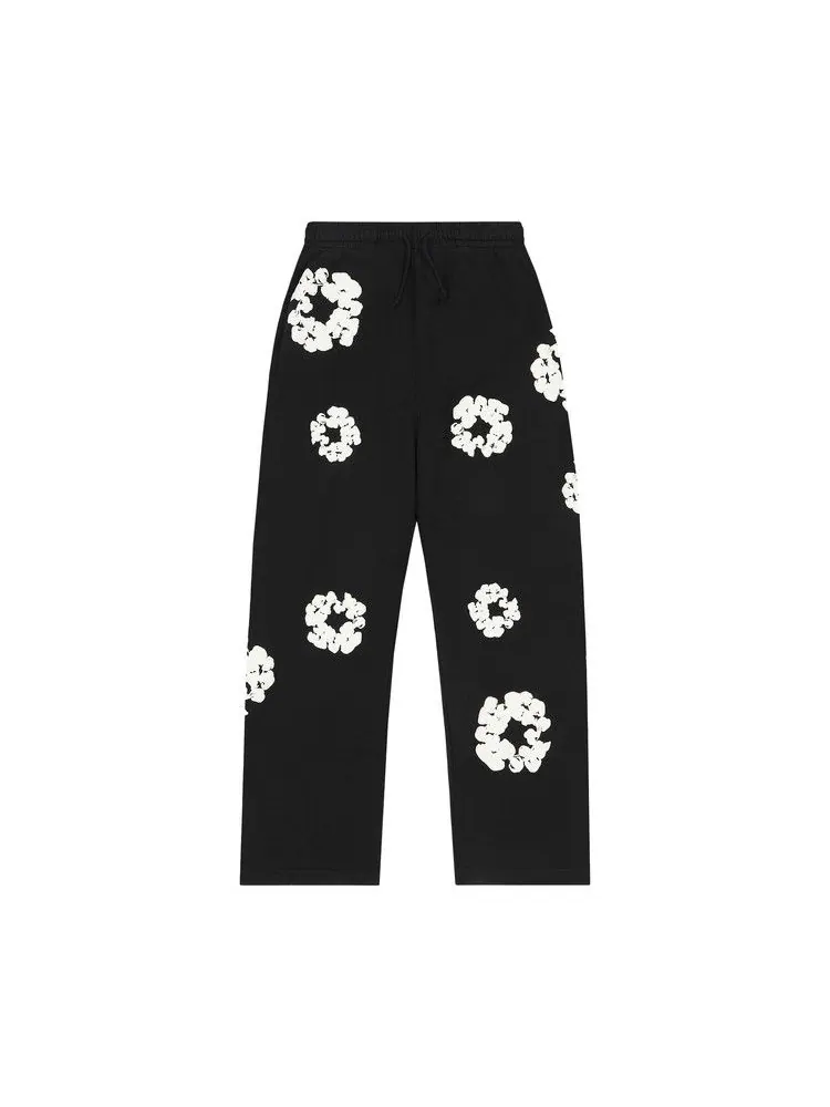 Спортивные брюки Denim Tears Cotton Wreath Baggy Sweatpants — изображение 1 из 2, черный