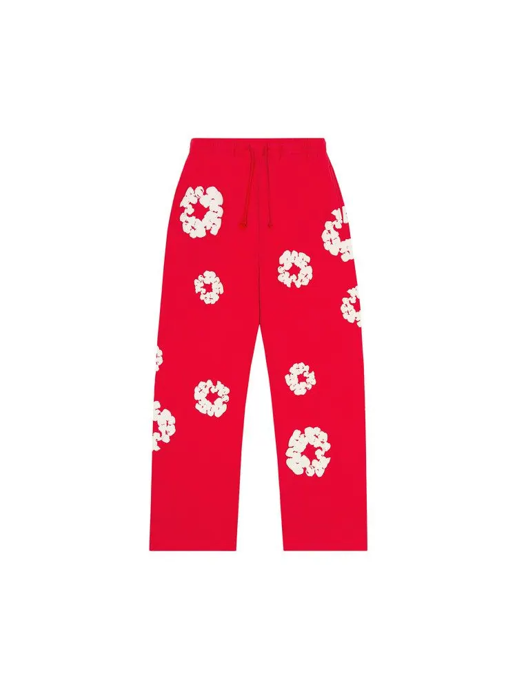 Спортивные брюки Denim Tears Cotton Wreath Baggy Sweatpants — изображение 1 из 2, красный
