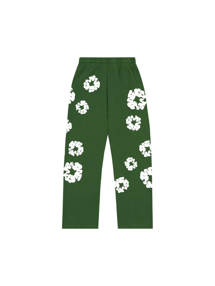 Спортивные брюки Denim Tears Cotton Wreath Baggy Sweatpants — изображение 2 из 2, зеленый