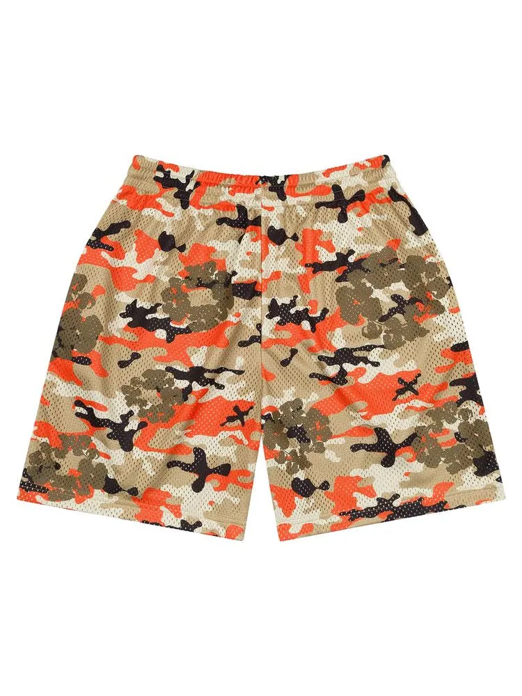 Шорты Denim Tears Camo Cotton Wreath Mesh Shorts — изображение 2 из 2, коричневый