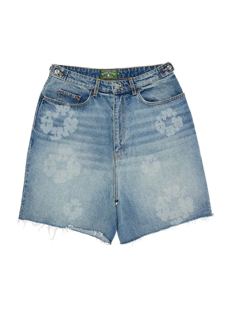 Шорты Denim Tears Laser Wreath Denim Short — изображение 1 из 3, светлая стирка