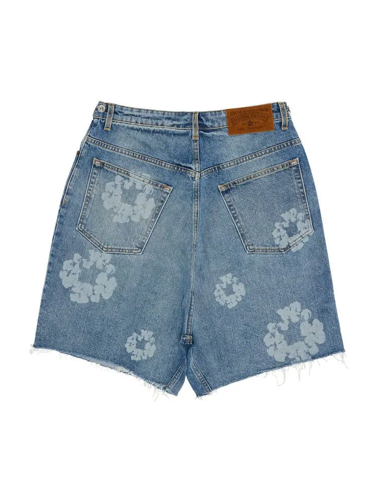 Шорты Denim Tears Laser Wreath Denim Short — изображение 2 из 3, светлая стирка