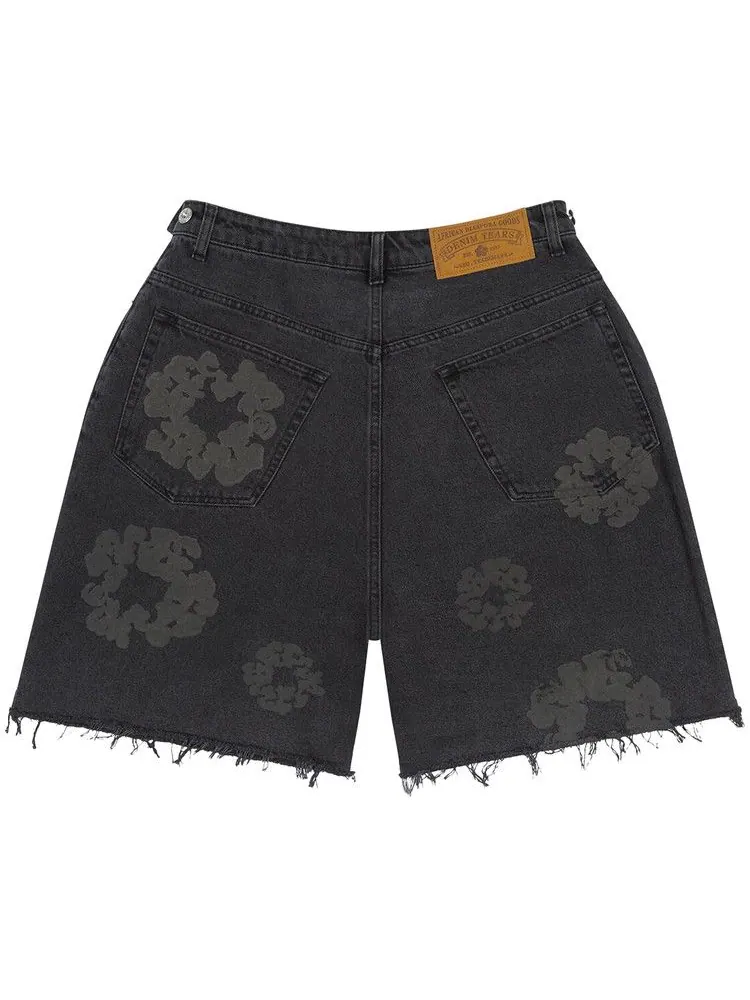 Шорты Denim Tears Mono Cotton Wreath Denim Shorts — изображение 2 из 2, черный