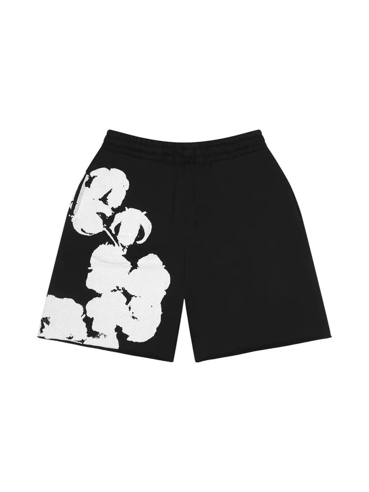 Шорты Denim Tears Big Cotton Wreath Sweat Shorts — изображение 1 из 2, черный