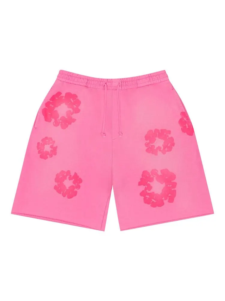 Шорты Denim Tears Mono Cotton Wreath Sweat Shorts — изображение 1 из 2, розовый