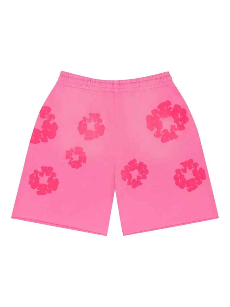 Шорты Denim Tears Mono Cotton Wreath Sweat Shorts — изображение 2 из 2, розовый