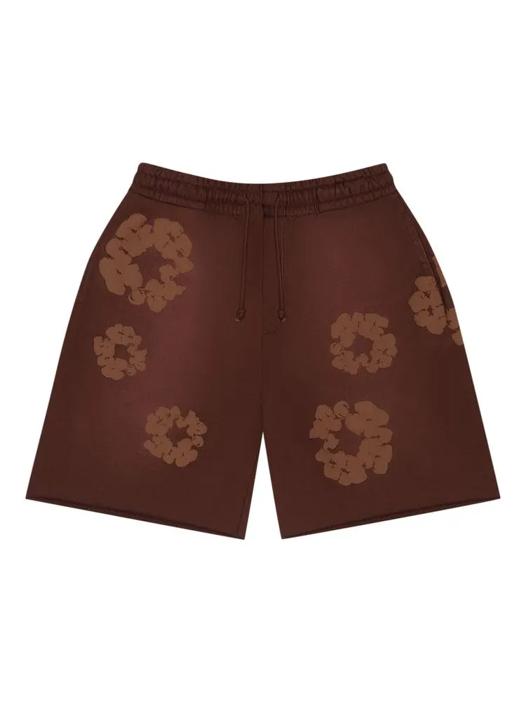 Шорты Denim Tears Mono Cotton Wreath Sweat Shorts — изображение 1 из 2, коричневый