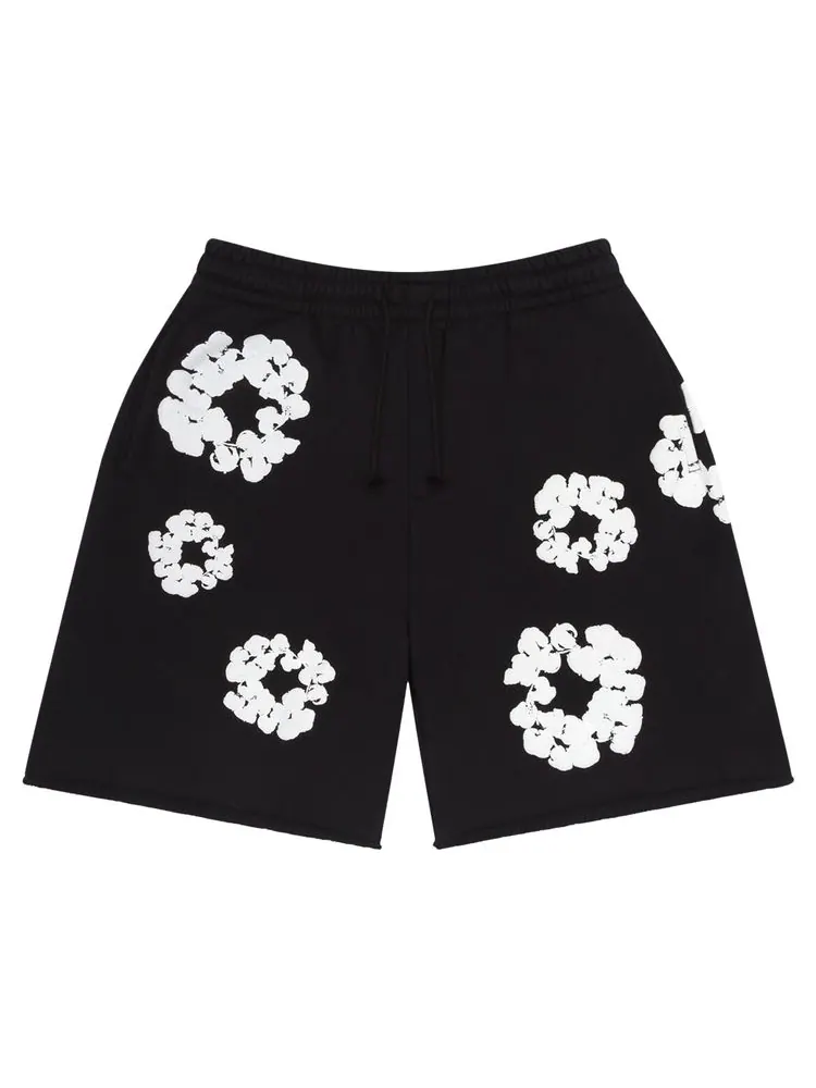 Шорты Denim Tears The Cotton Wreath Shorts 'Black' 'Black' — изображение 1 из 2, черный