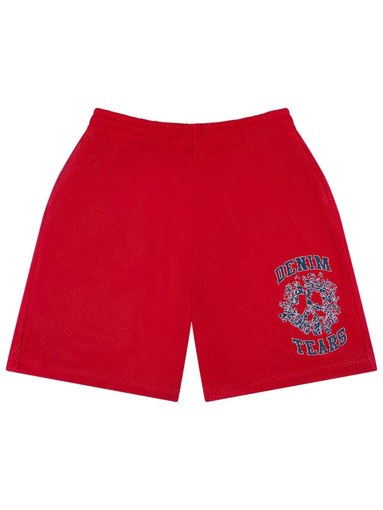 Шорты Denim Tears Denim University Mesh Shorts — изображение 1 из 2, красный