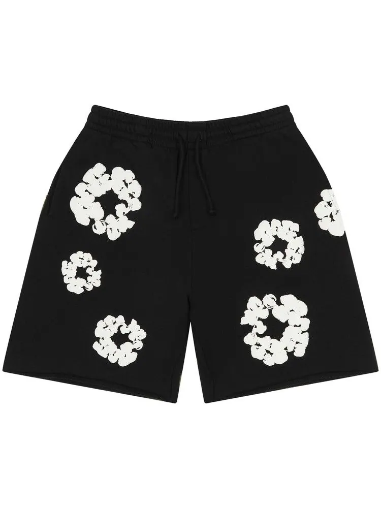 Спортивные шорты Denim Tears Cotton Wreath Sweatshorts — изображение 1 из 2, черный