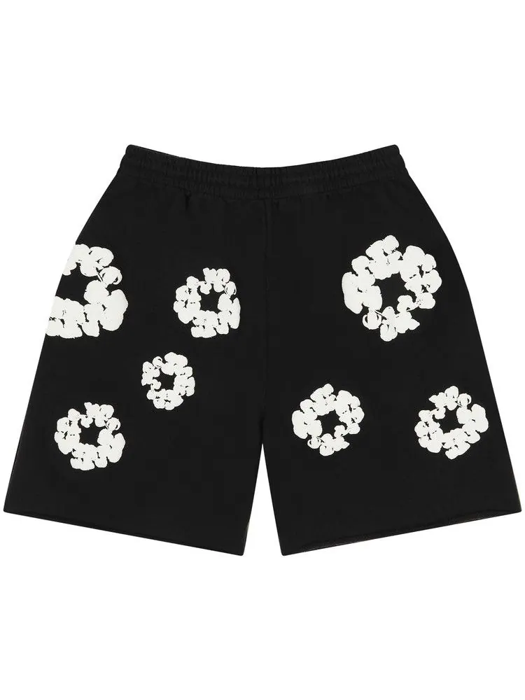 Спортивные шорты Denim Tears Cotton Wreath Sweatshorts — изображение 2 из 2, черный