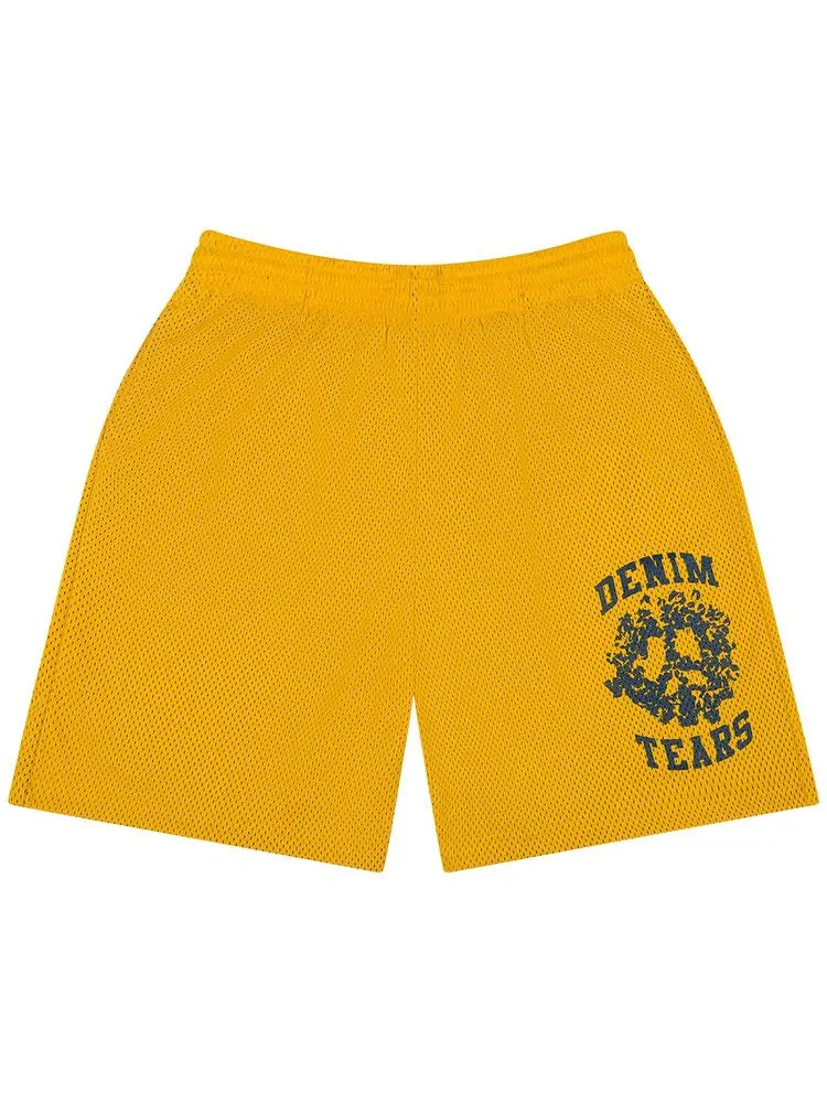 Шорты Denim Tears Denim University Mesh Shorts — изображение 1 из 2, желтый