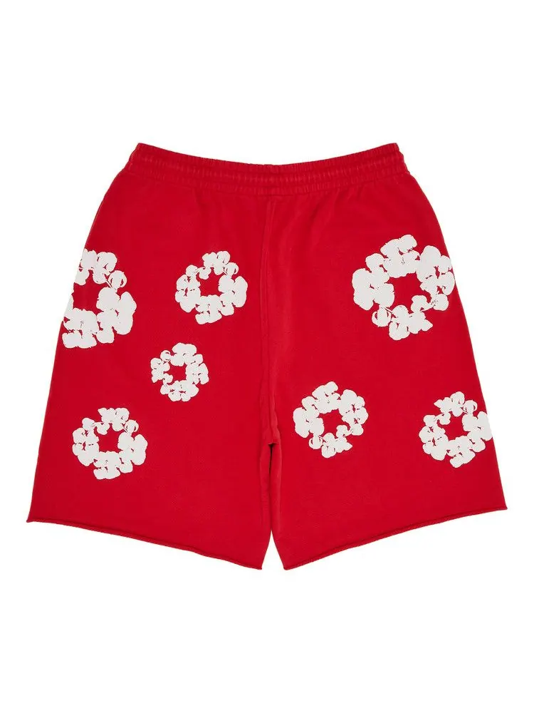 Спортивные шорты Denim Tears Cotton Wreath Sweatshorts — изображение 2 из 3, красный