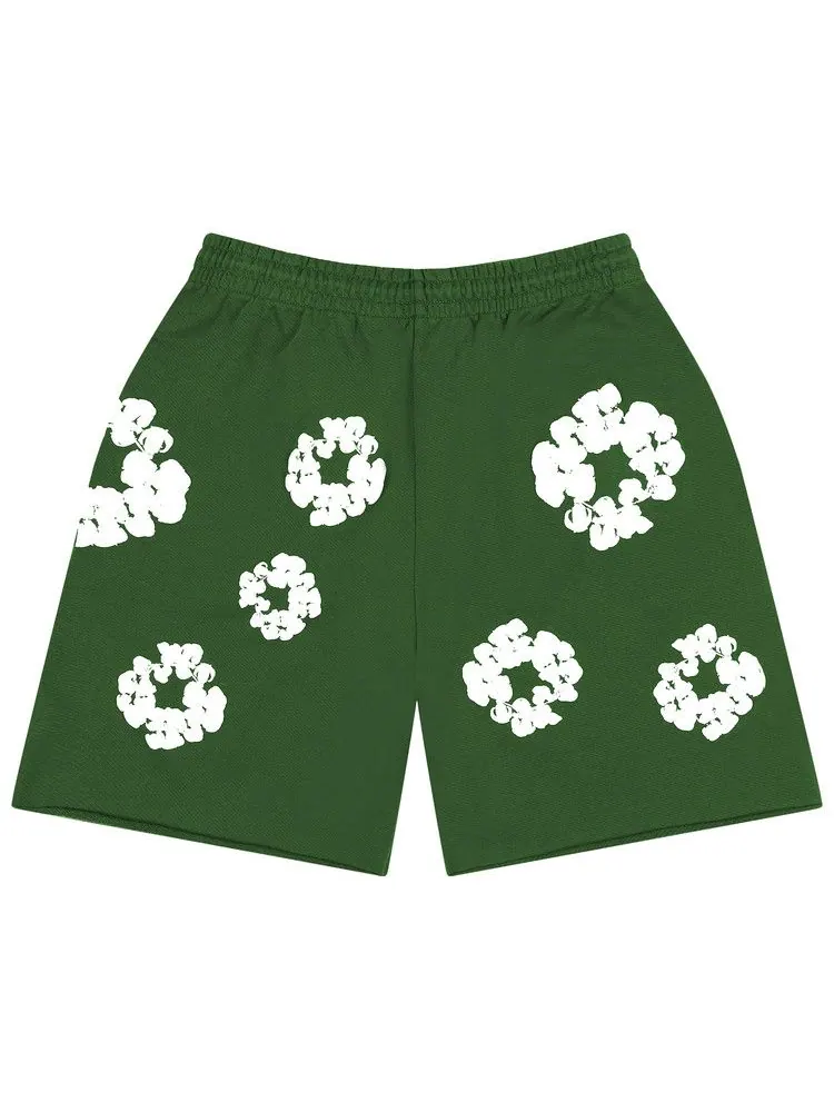 Спортивные шорты Denim Tears Cotton Wreath Sweatshorts — изображение 2 из 2, зеленый