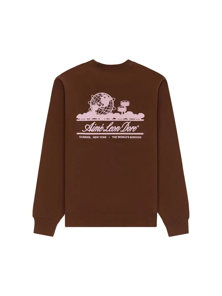 Толстовка Aimé Leon Dore Unisphere Crewneck Sweatshirt — изображение 2 из 2, земля