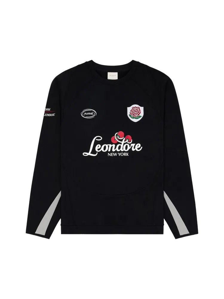 Толстовка Aimé Leon Dore Team Leon Performance Crewneck Sweatshirt 'Jet Black' — изображение 1 из 2, черный