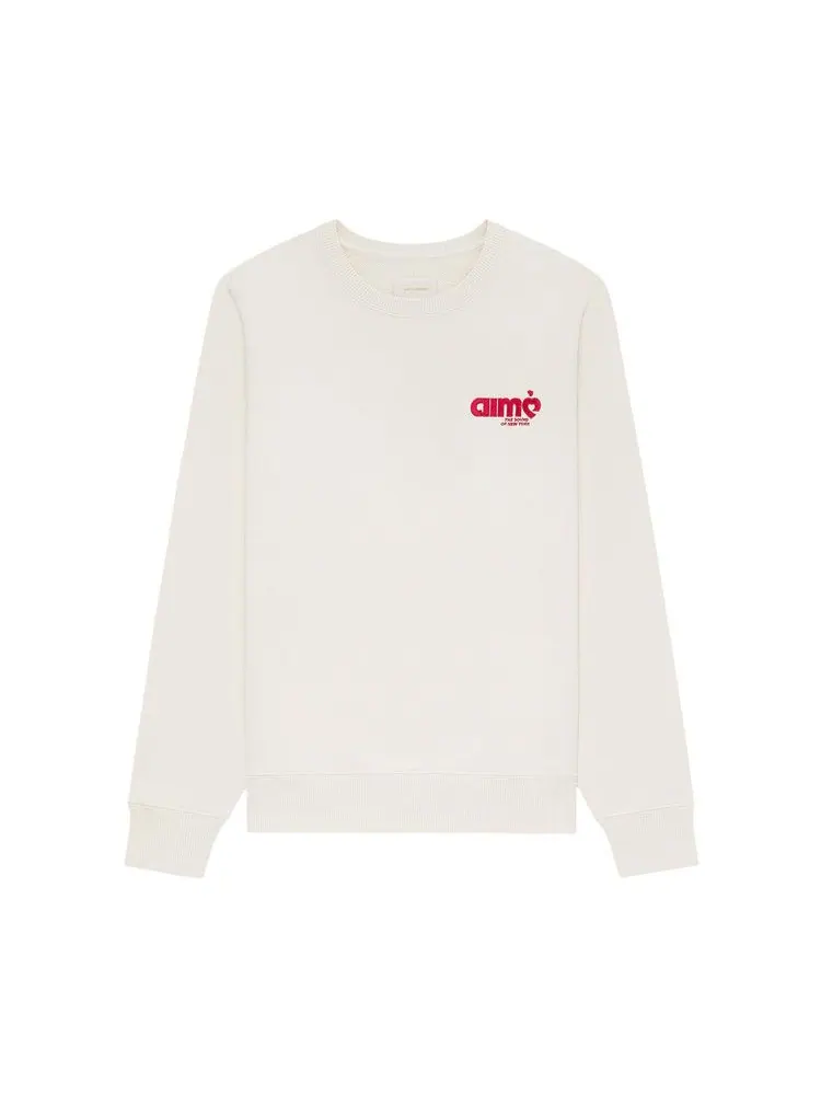 Толстовка Aimé Leon Dore Aimé Sound Crewneck Sweatshirt — изображение 1 из 2, кокосовое молоко