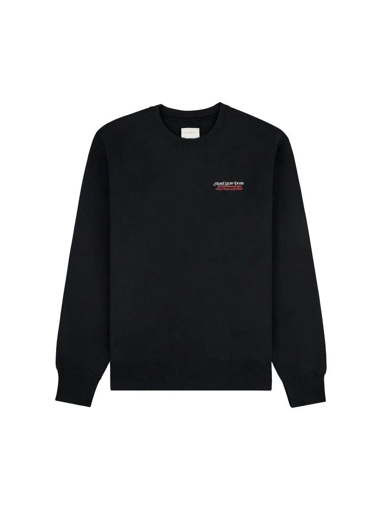 Толстовка Aimé Leon Dore Monogram Crewneck Sweatshirt — изображение 1 из 3, черный