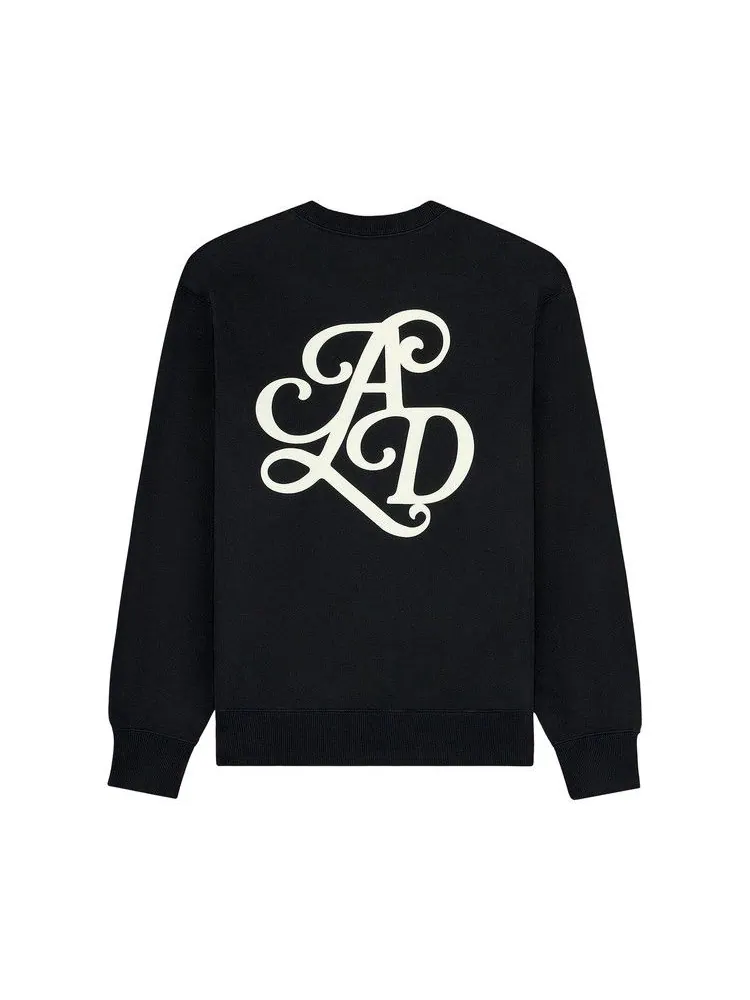 Толстовка Aimé Leon Dore Monogram Crewneck Sweatshirt — изображение 2 из 3, черный