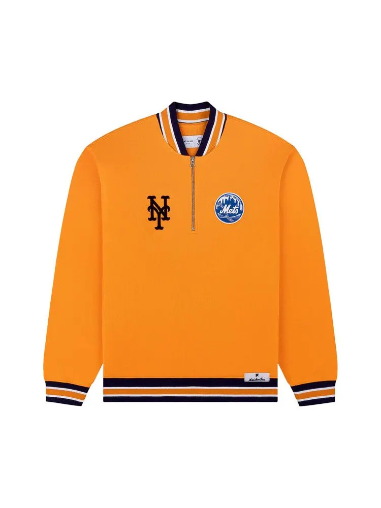Пуловер Aimé Leon Dore x New York Mets Quarter Zip Pullover, Oriole — изображение 1 из 1, оранжевый