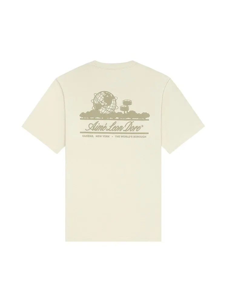 Футболка Aimé Leon Dore Unisphere Tee — изображение 2 из 2, алоэвый