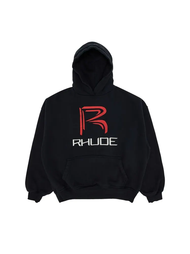 Худи Rhude Circuit Logo Hoodie 'Vintage Black' — изображение 1 из 3, винтажный черный