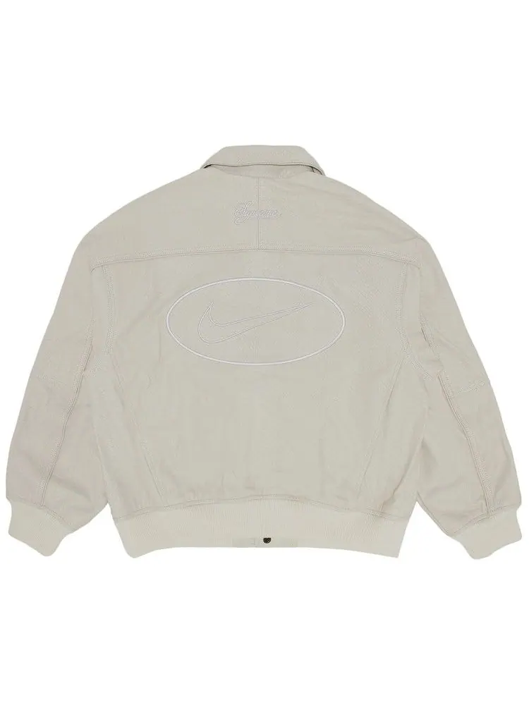 Куртка Supreme x Nike Leather Varsity Jacket, Snakeskin — изображение 2 из 3, мульти