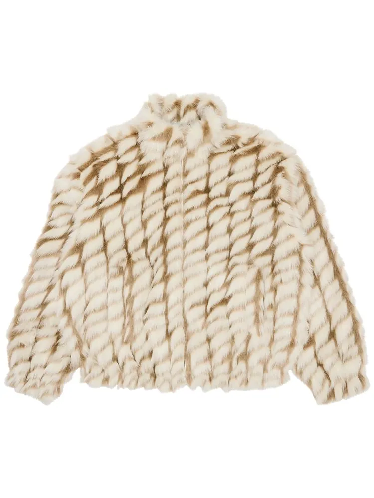 Двухцветная куртка Supreme WINDSTOPPER из искусственного меха — изображение 1 из 3, бежевый