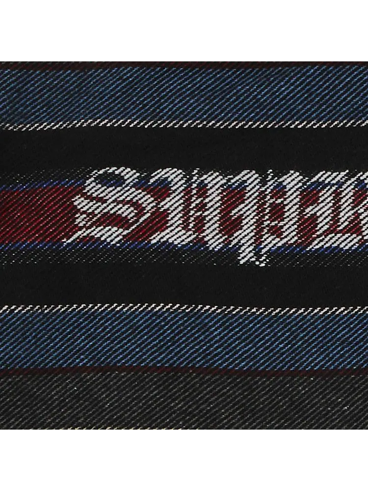 Куртка Supreme Woven Stripe Hooded Jacket — изображение 3 из 3, черный