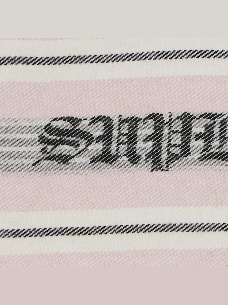 Куртка Supreme Woven Stripe Hooded Jacket — изображение 3 из 3, розовый