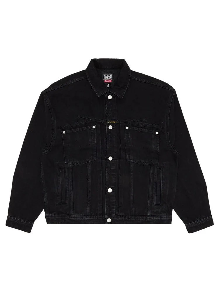 Куртка Supreme x Martithé + François Girbaud X-Seam Denim Trucker Jacket — изображение 1 из 3, черный