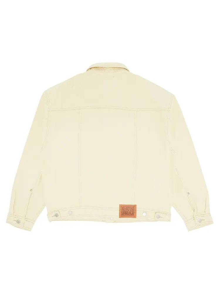 Куртка Supreme x Martithé + François Girbaud X-Seam Denim Trucker Jacket — изображение 2 из 3, бледный желтый