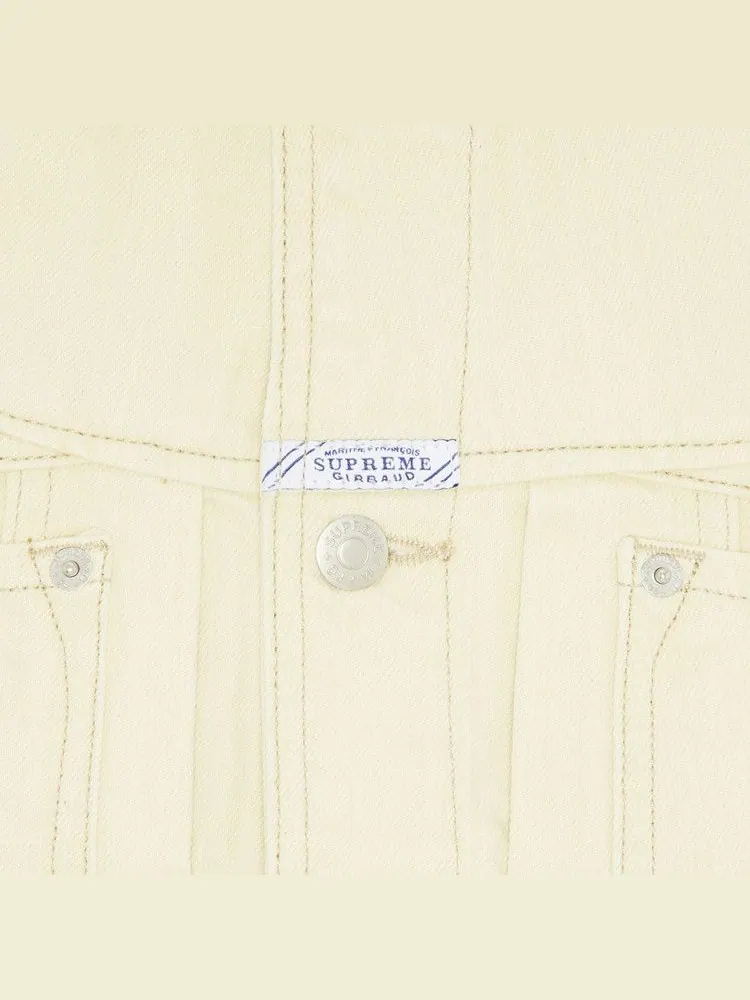 Куртка Supreme x Martithé + François Girbaud X-Seam Denim Trucker Jacket — изображение 3 из 3, бледный желтый