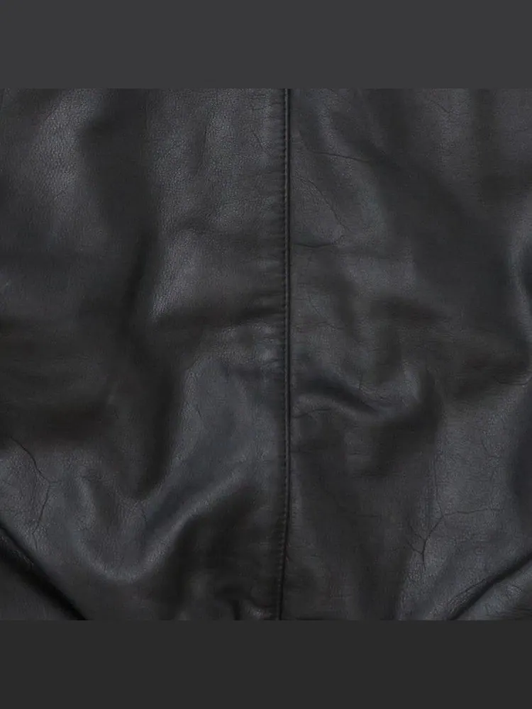 Куртка Supreme x Martithé + François Girbaud Hooded Leather Flight Bomber Jacket — изображение 3 из 3, черный