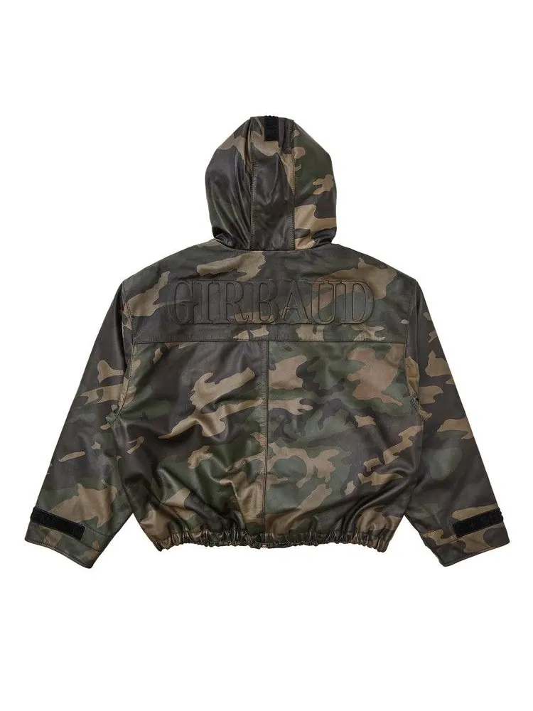 Бомбер Supreme x Martithé + François Girbaud Hooded Leather Flight Bomber Jacket 'Woodland Camo' — изображение 2 из 3, мульти