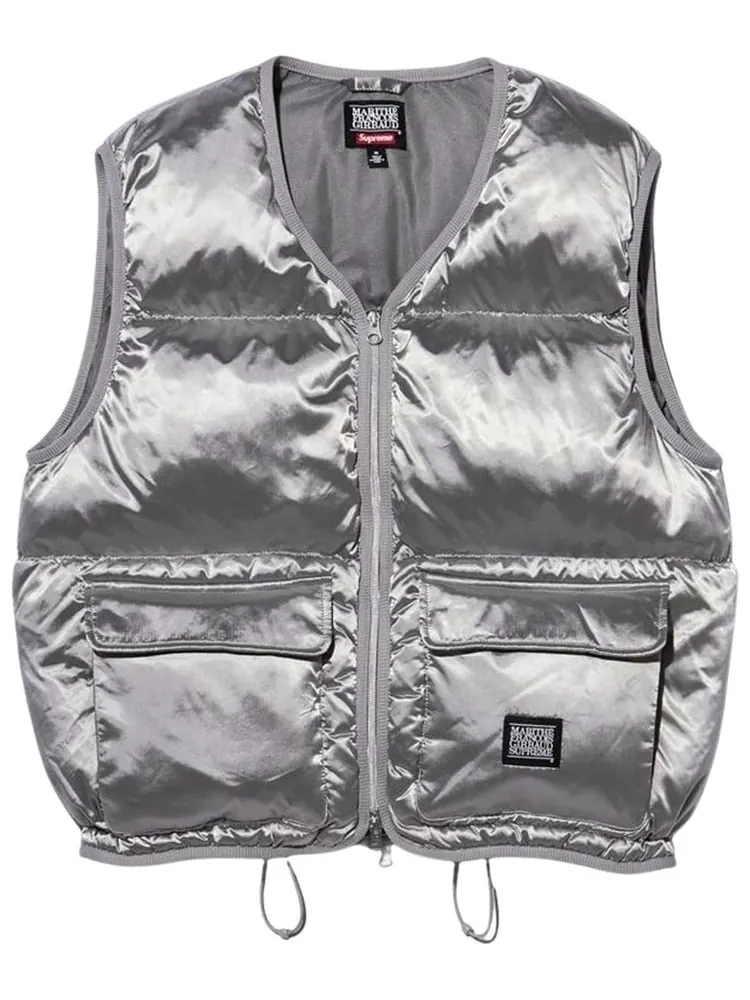 Пуховый жилет Supreme x Martithé + François Girbaud — изображение 1 из 1, серебряный