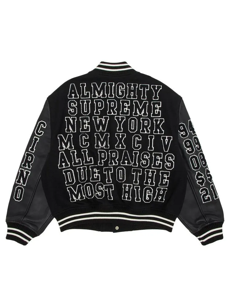 Куртка Supreme Praises Varsity Jacket — изображение 2 из 3, черный