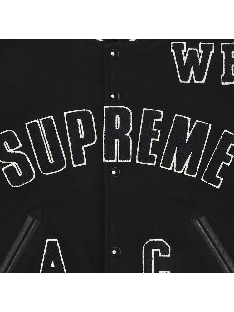 Куртка Supreme Praises Varsity Jacket — изображение 3 из 3, черный