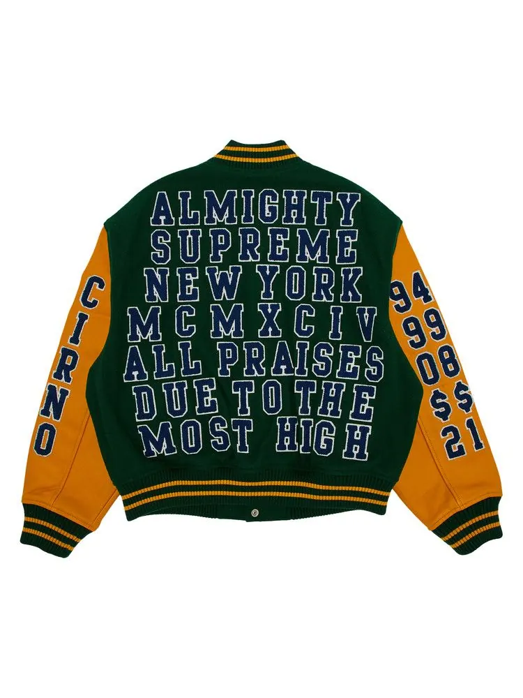 Куртка Supreme Praises Varsity Jacket — изображение 2 из 3, зеленый