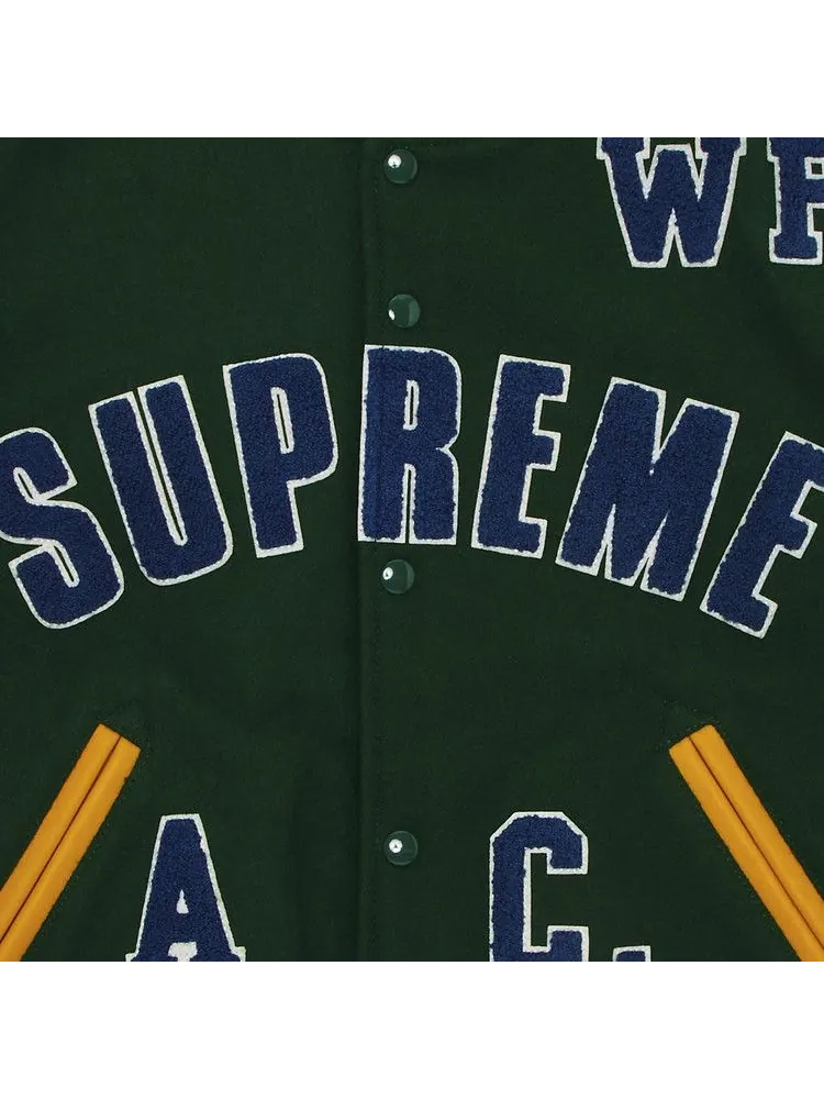 Куртка Supreme Praises Varsity Jacket — изображение 3 из 3, зеленый