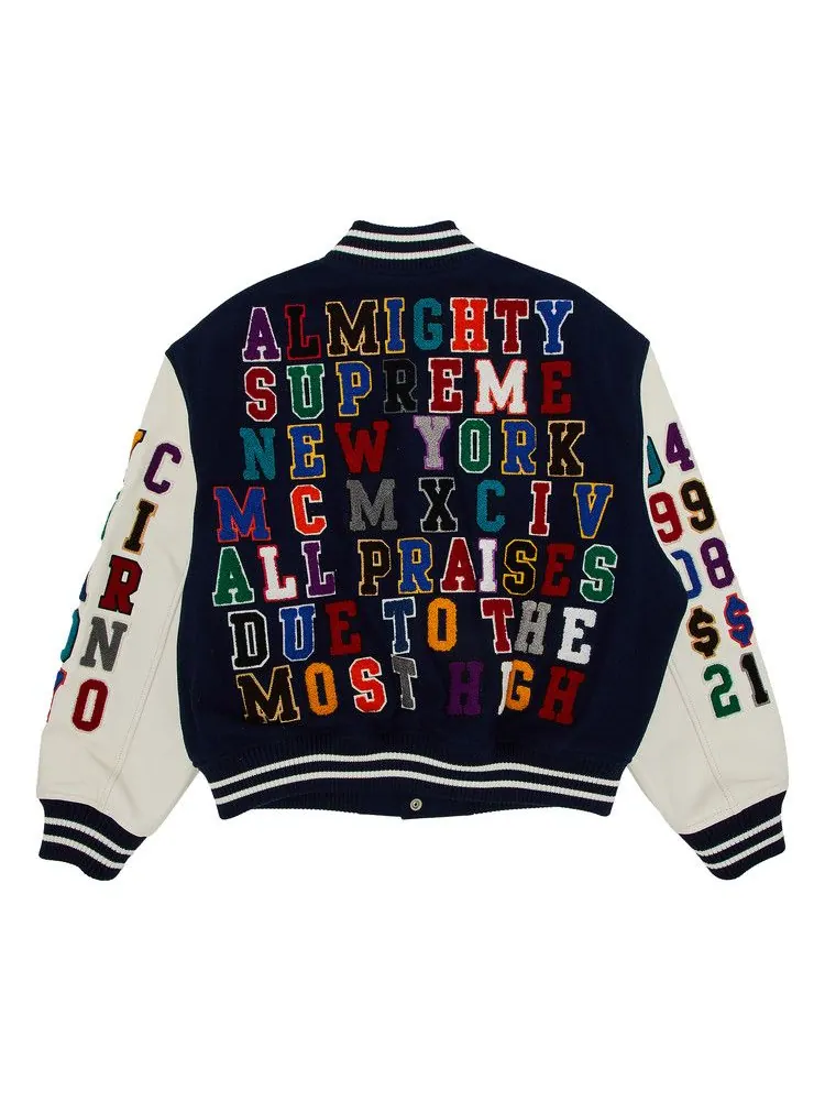 Куртка Supreme Praises Varsity Jacket — изображение 2 из 3, темно-синий